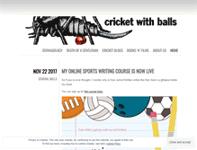 Tablet Screenshot of cricketwithballs.com